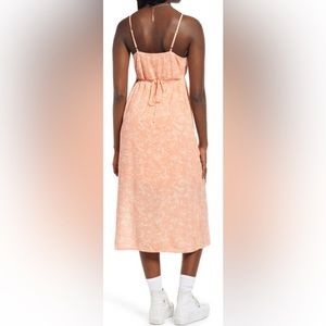 BP Coral TIE BACK MIDI SLIPDRESS Size XXS (00) NWT